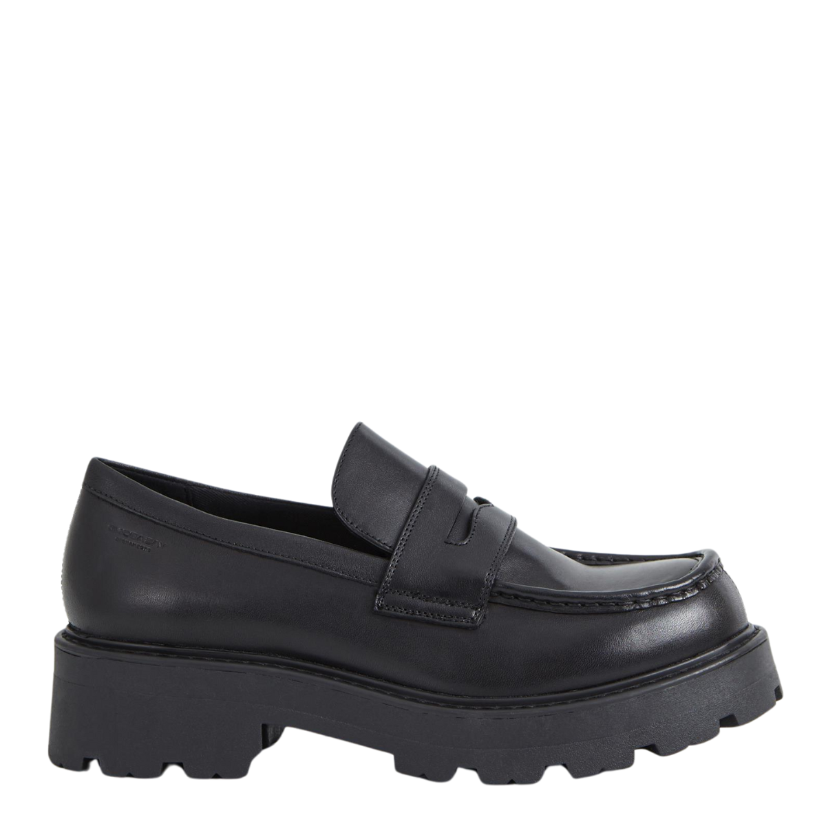 Vagabond Women's Cosmo 2.0 Loafers in Black Leather
