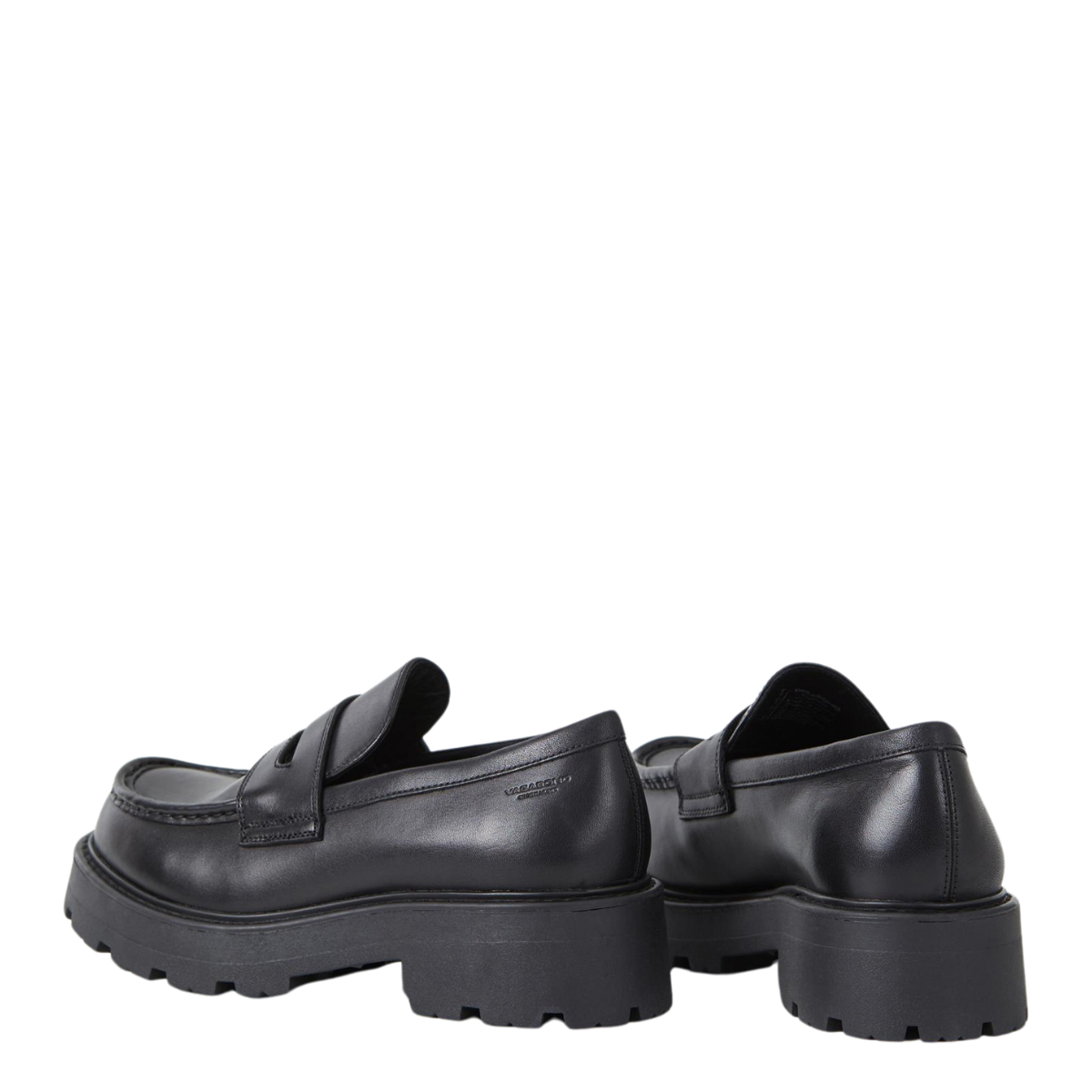 Vagabond Women's Cosmo 2.0 Loafers in Black Leather