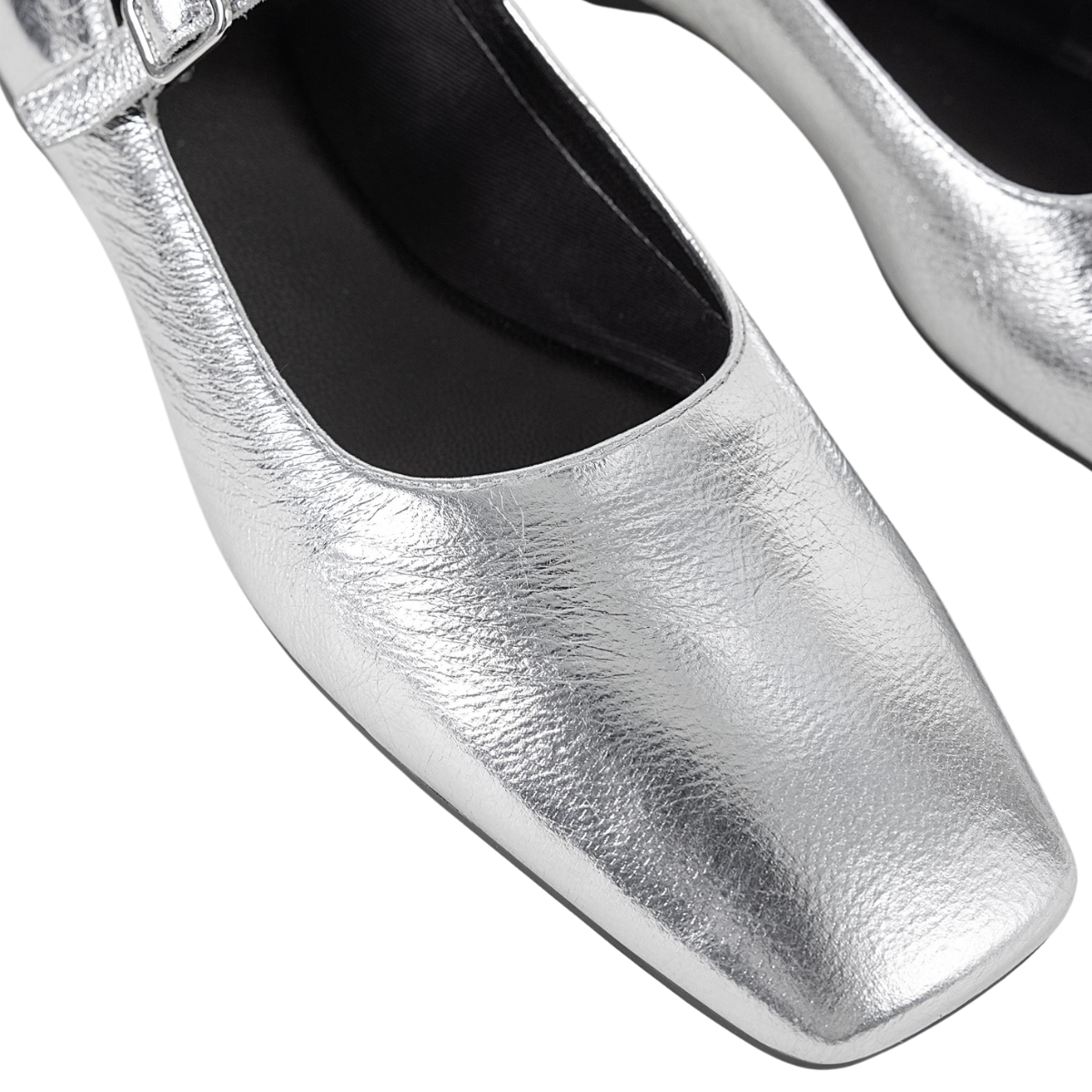 Vagabond Women's Delia Shoes in Silver Metallic Leather