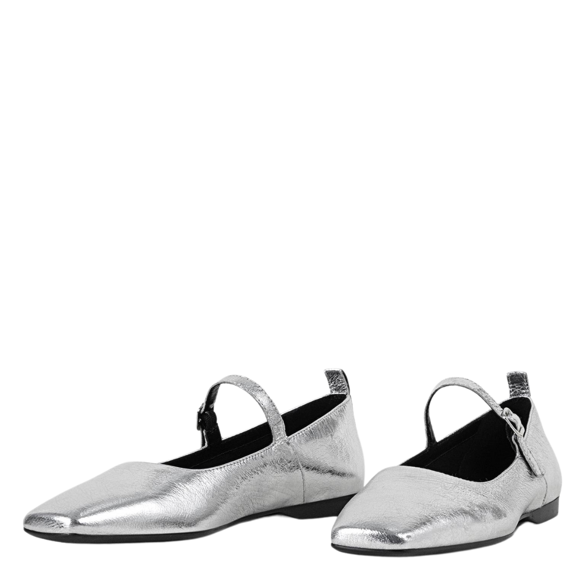 Vagabond Women's Delia Shoes in Silver Metallic Leather