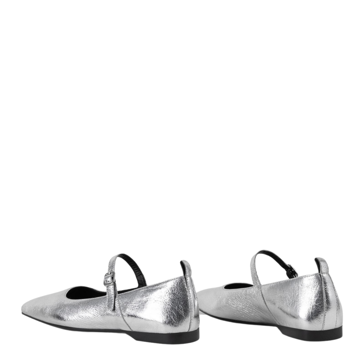 Vagabond Women's Delia Shoes in Silver Metallic Leather