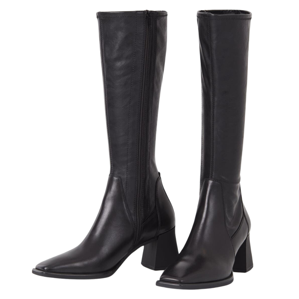 Vagabond Women's Hedda Tall Boots in Black Leather/Comb