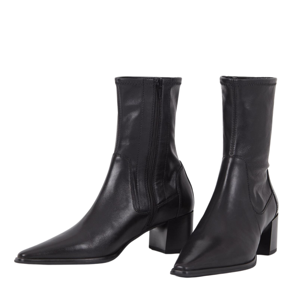 Vagabond Women's Giselle Boots in Black Leather/Comb