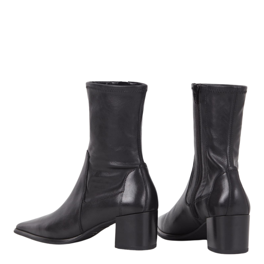 Vagabond Women's Giselle Boots in Black Leather/Comb