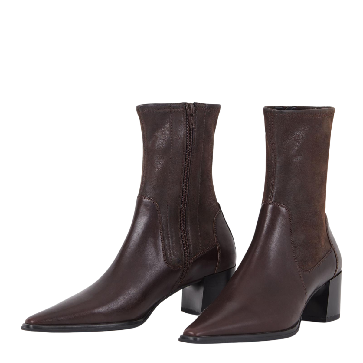 Vagabond Women's Giselle Boots in Brown Leather/Comb