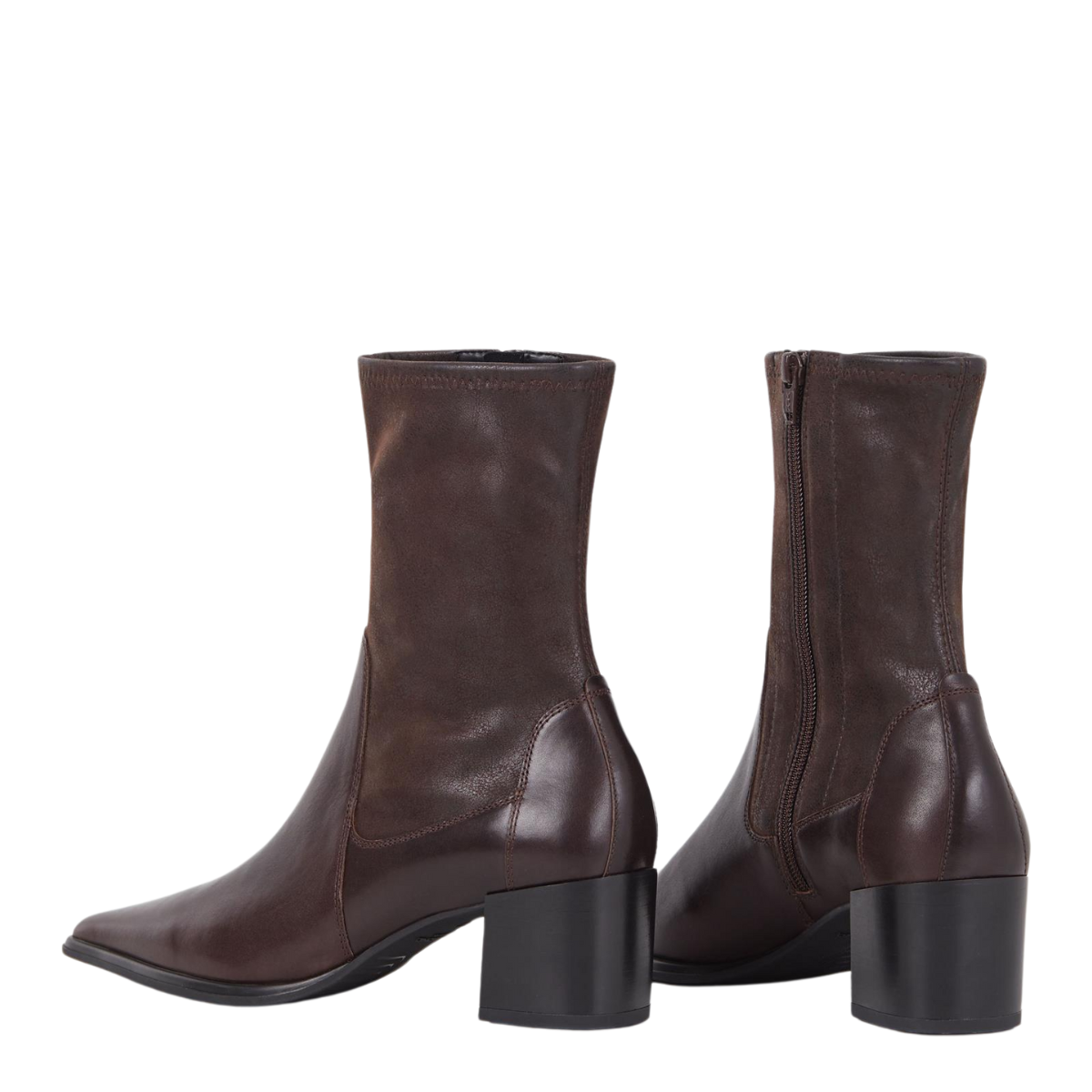 Vagabond Women's Giselle Boots in Brown Leather/Comb