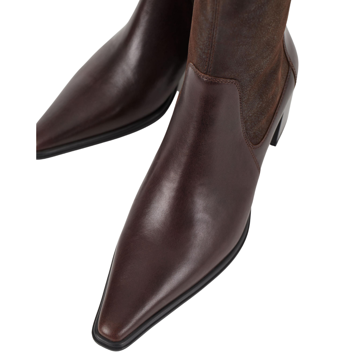 Vagabond Women's Giselle Boots in Brown Leather/Comb