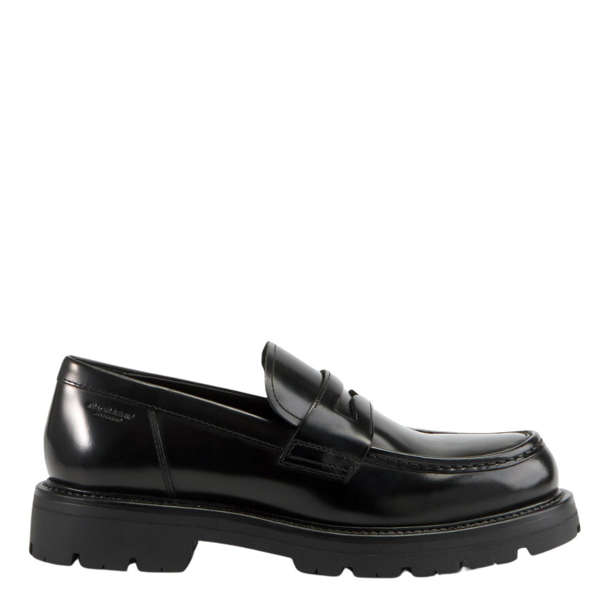 Vagabond Men's Cameron Loafers in Black Polished Leather
