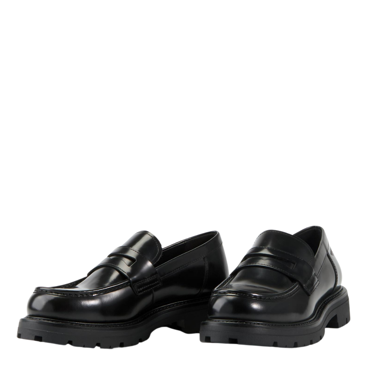 Vagabond Men's Cameron Loafers in Black Polished Leather