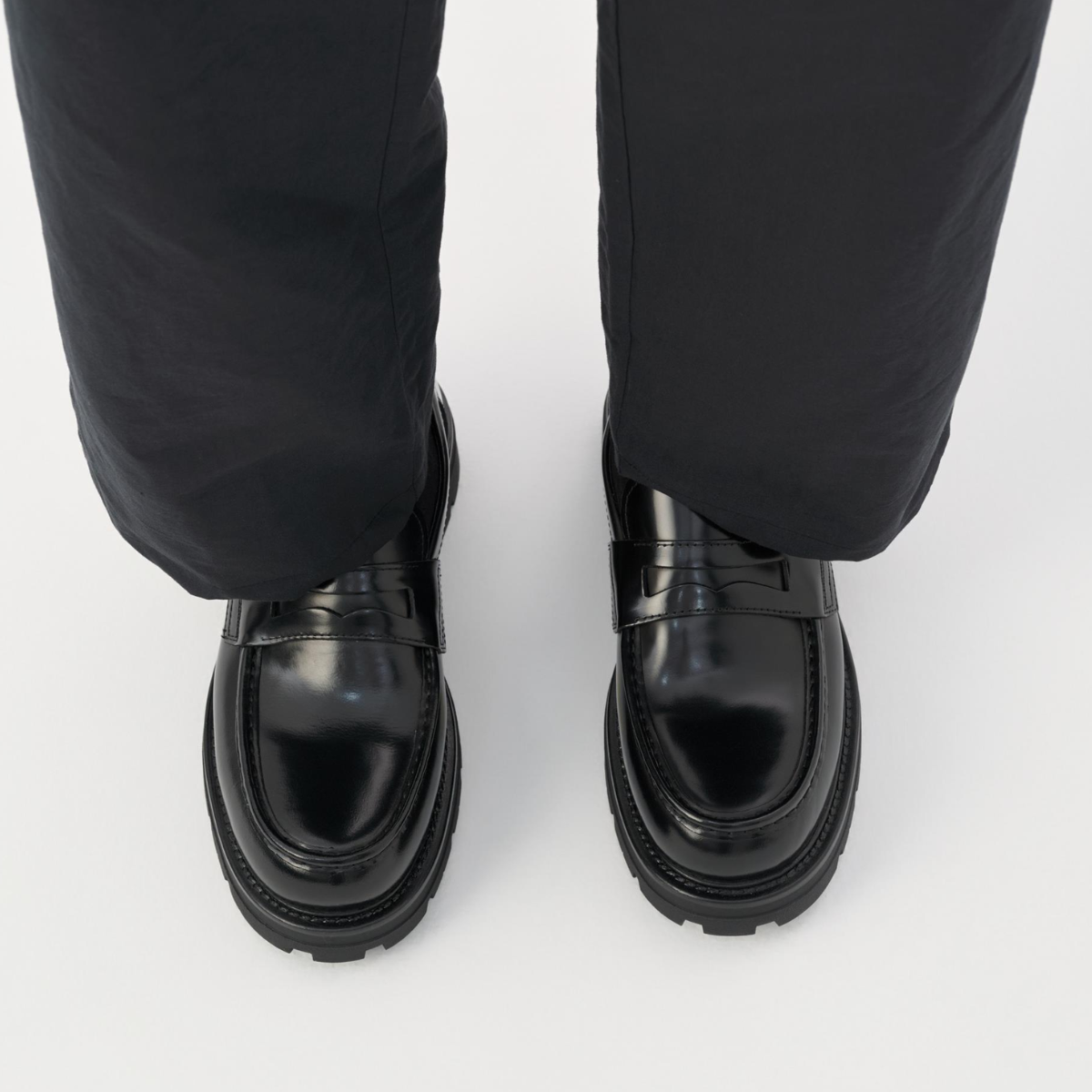 Vagabond Men's Cameron Loafers in Black Polished Leather