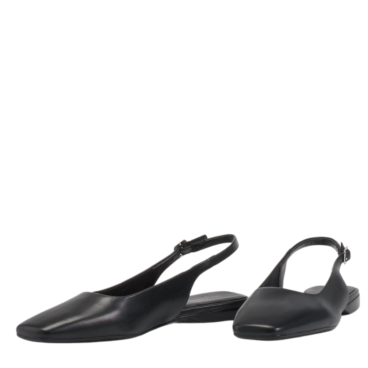 Vagabond Women's Delia Slingback Shoes in Black Leather