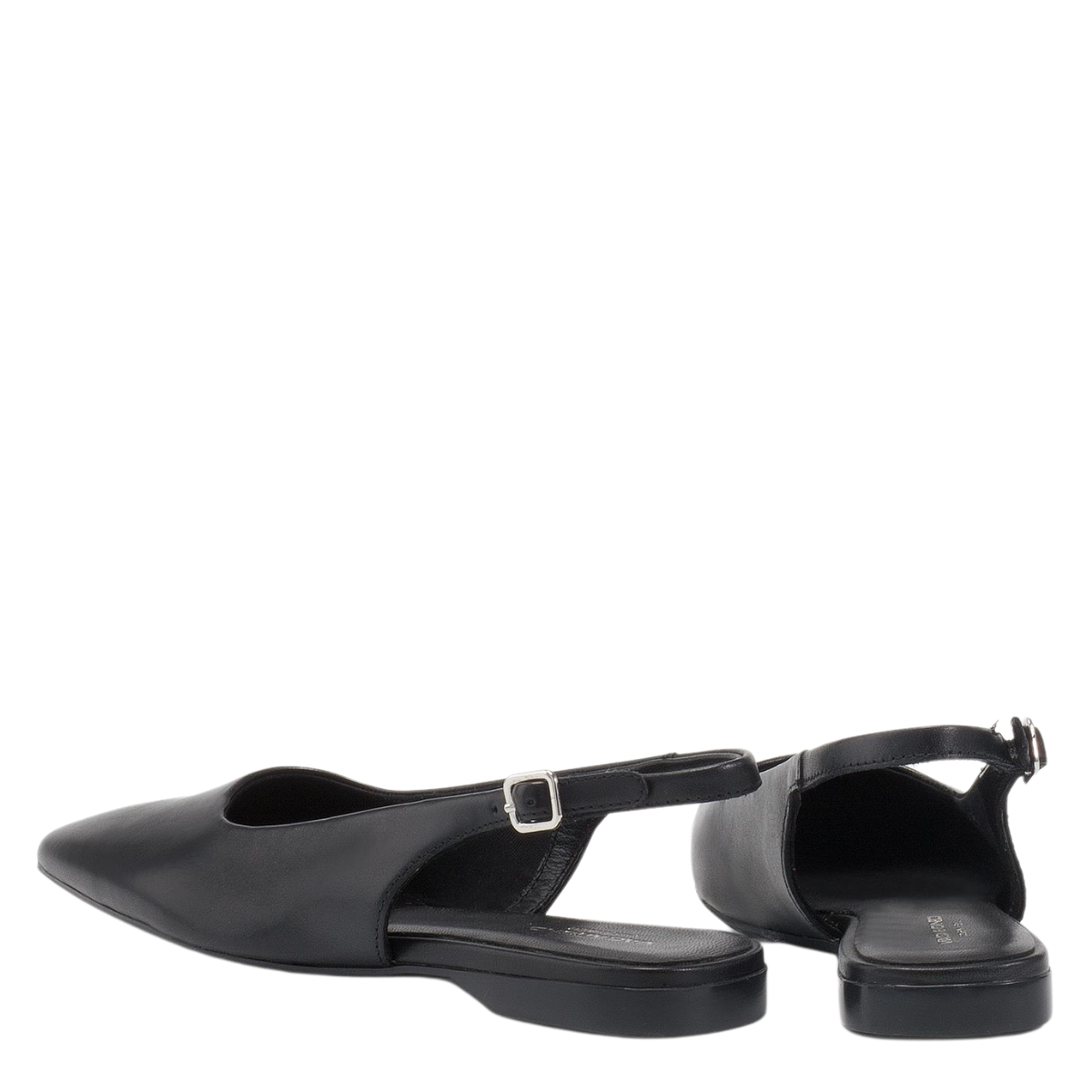 Vagabond Women's Delia Slingback Shoes in Black Leather
