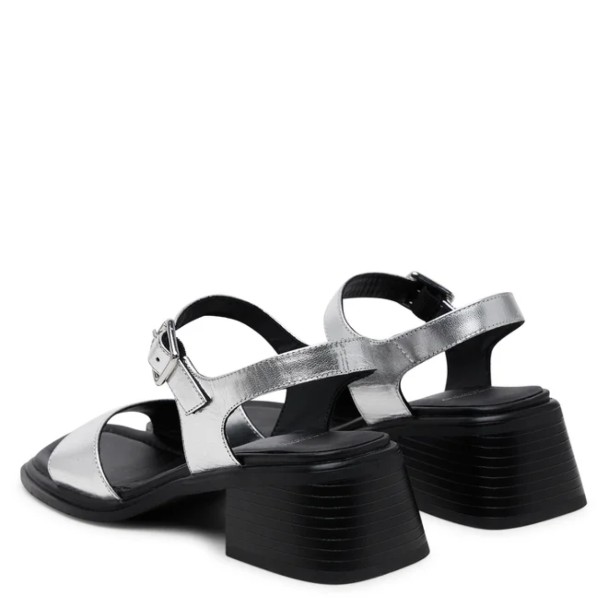 Vagabond Women's Ines Sandals in Silver Metallic Leather