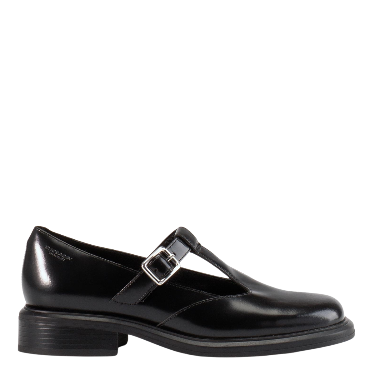 Vagabond Women's Ellis Shoes in Black Polished Leather