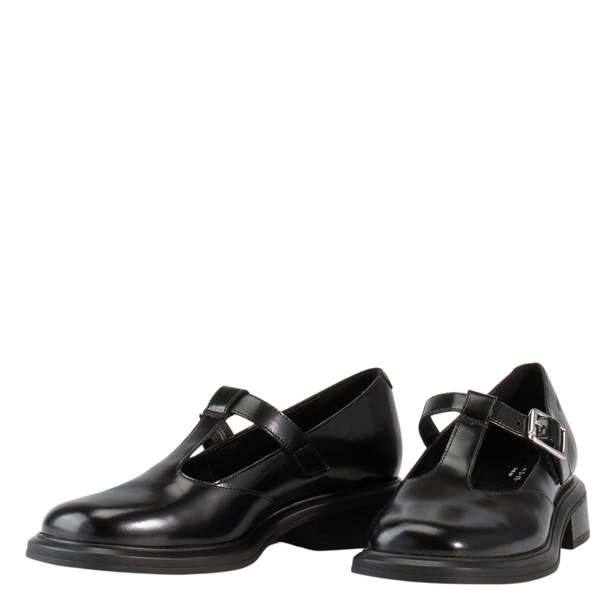 Vagabond Women's Ellis Shoes in Black Polished Leather