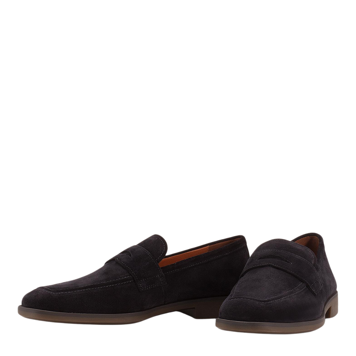 Vagabond Men's Troy Loafers in Dark Blue Suede