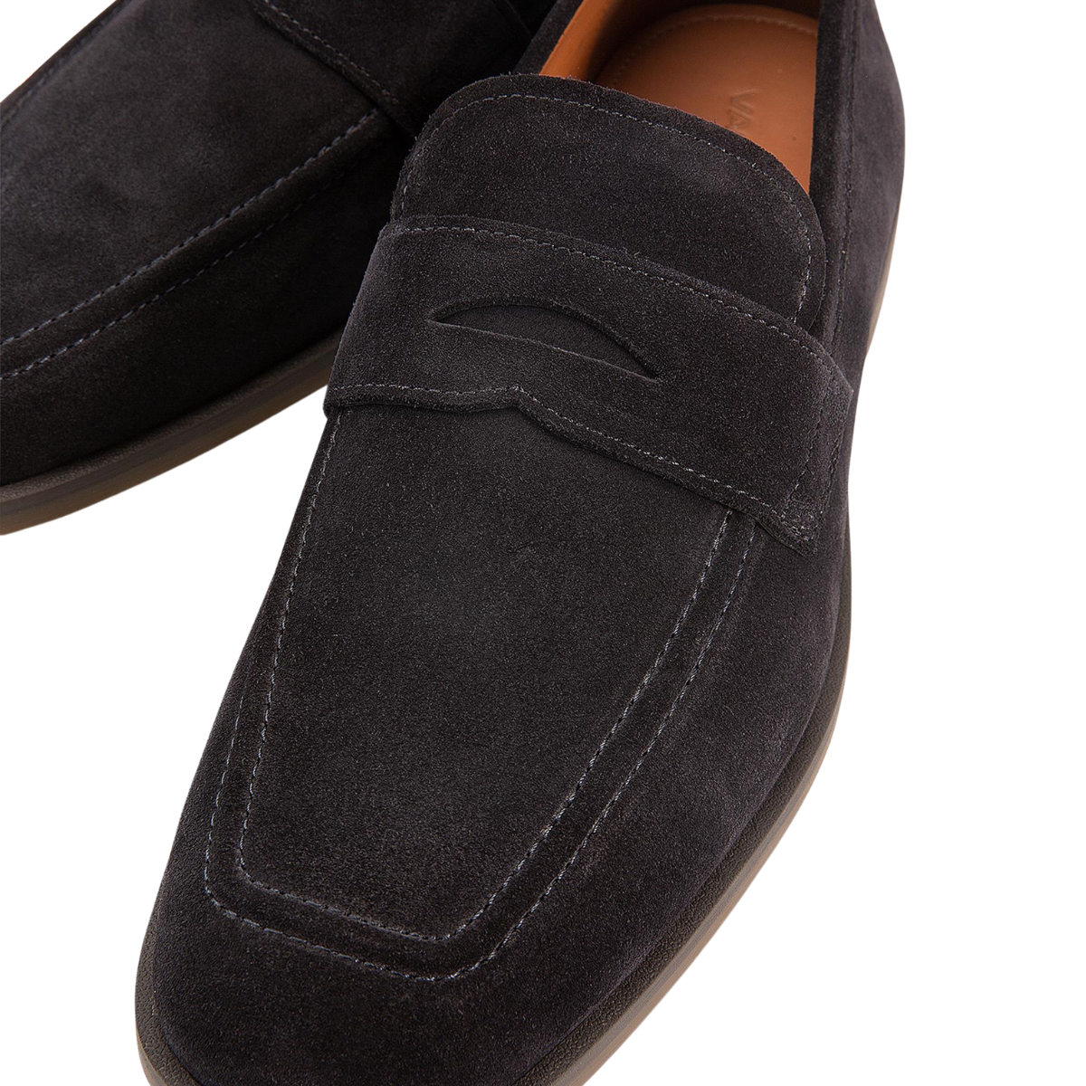 Vagabond Men's Troy Loafers in Dark Blue Suede