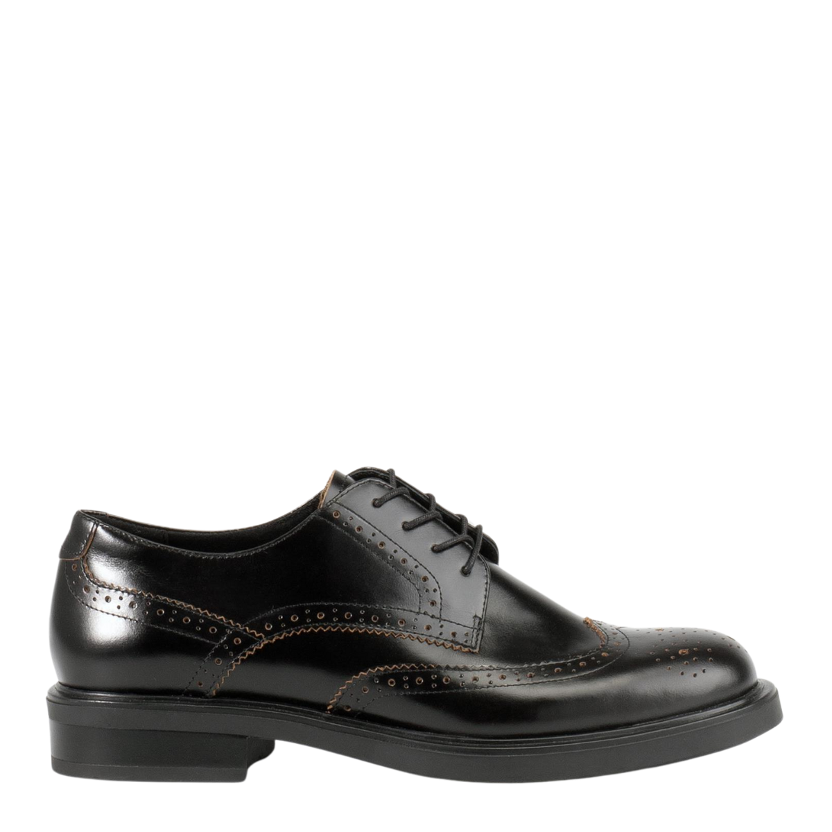Vagabond Women's Freya Oxford in Black Contrast Edges