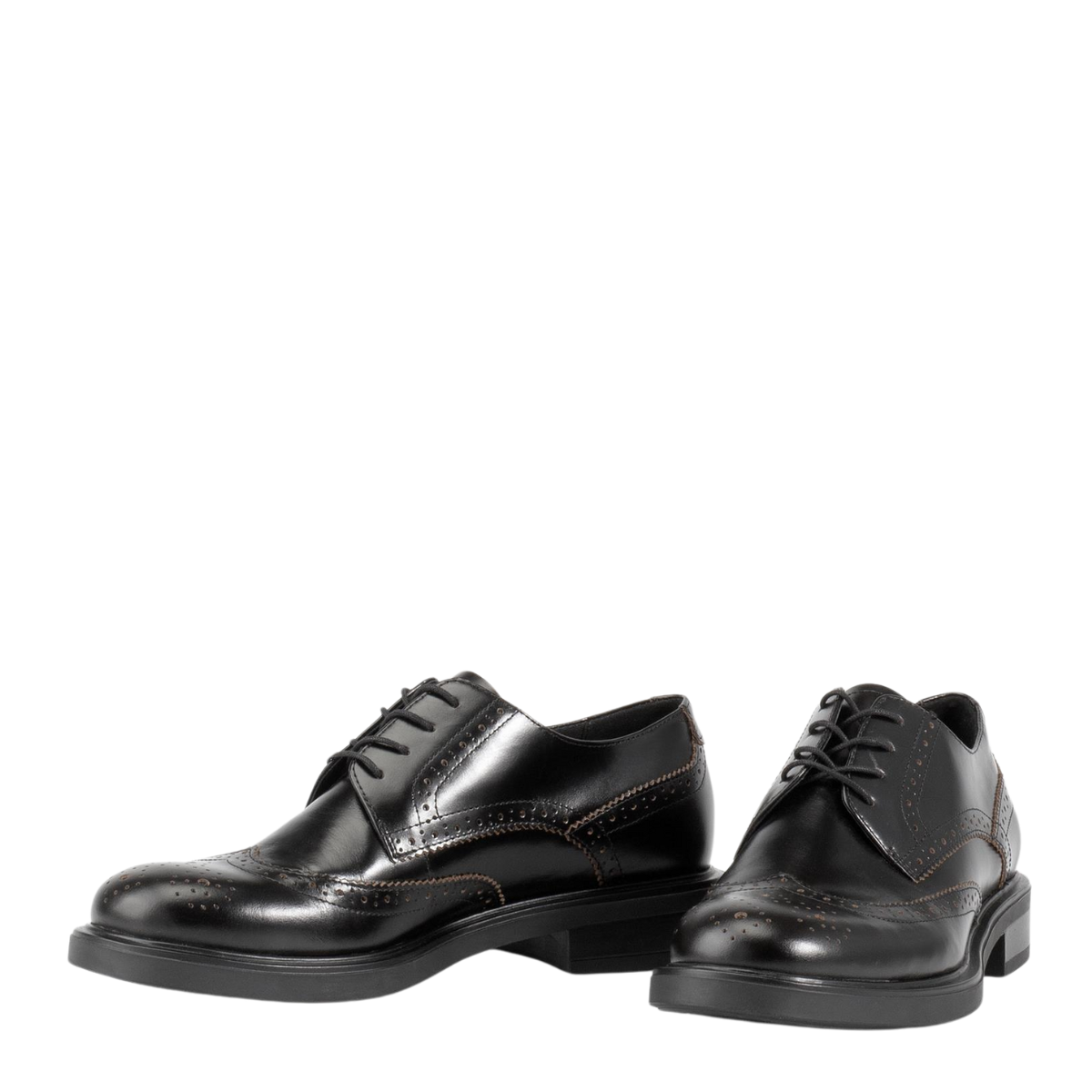 Vagabond Women's Freya Oxford in Black Contrast Edges