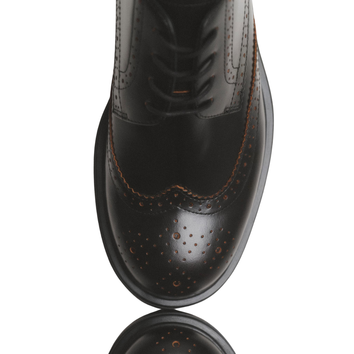 Vagabond Women's Freya Oxford in Black Contrast Edges