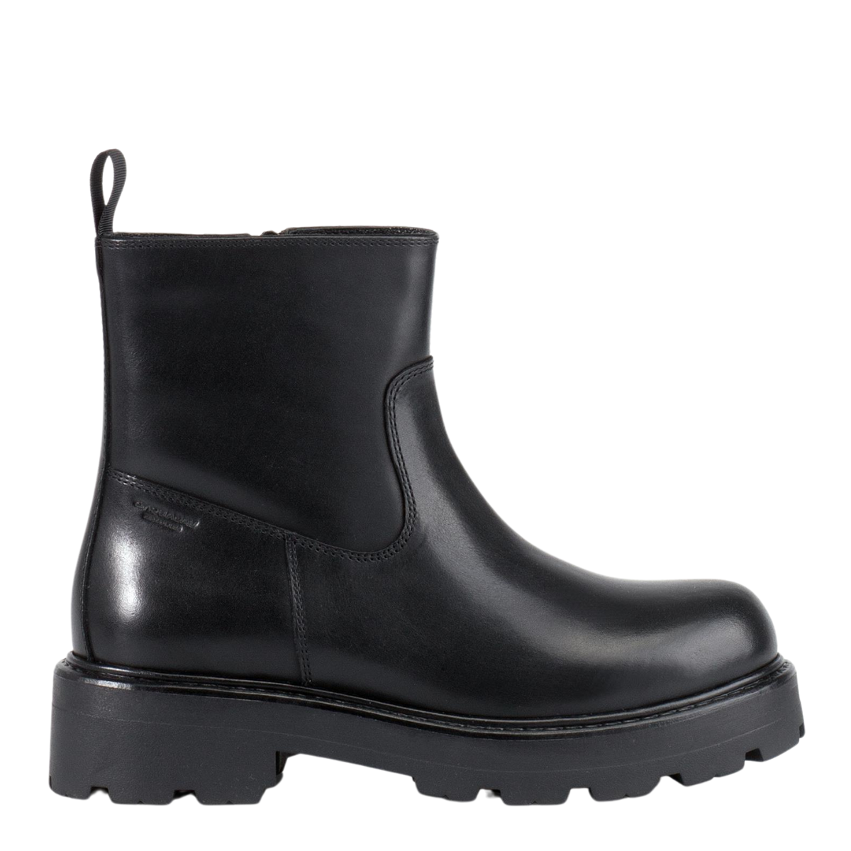 Vagabond Women's Cosmo 2.0 Zip Boots in Black Leather