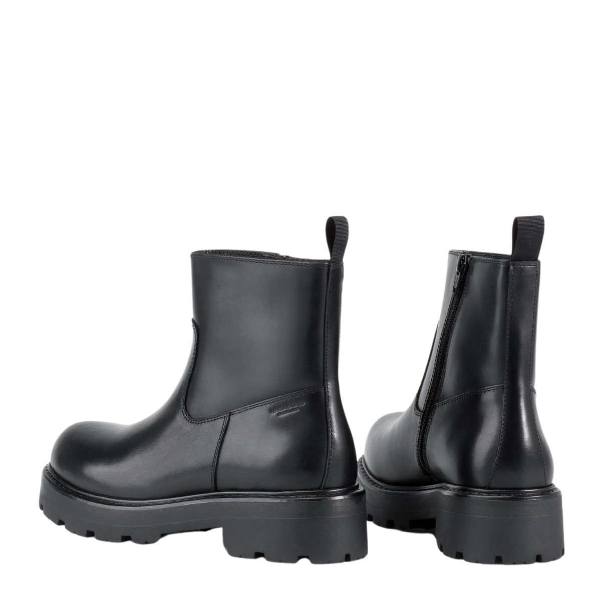 Vagabond Women's Cosmo 2.0 Zip Boots in Black Leather