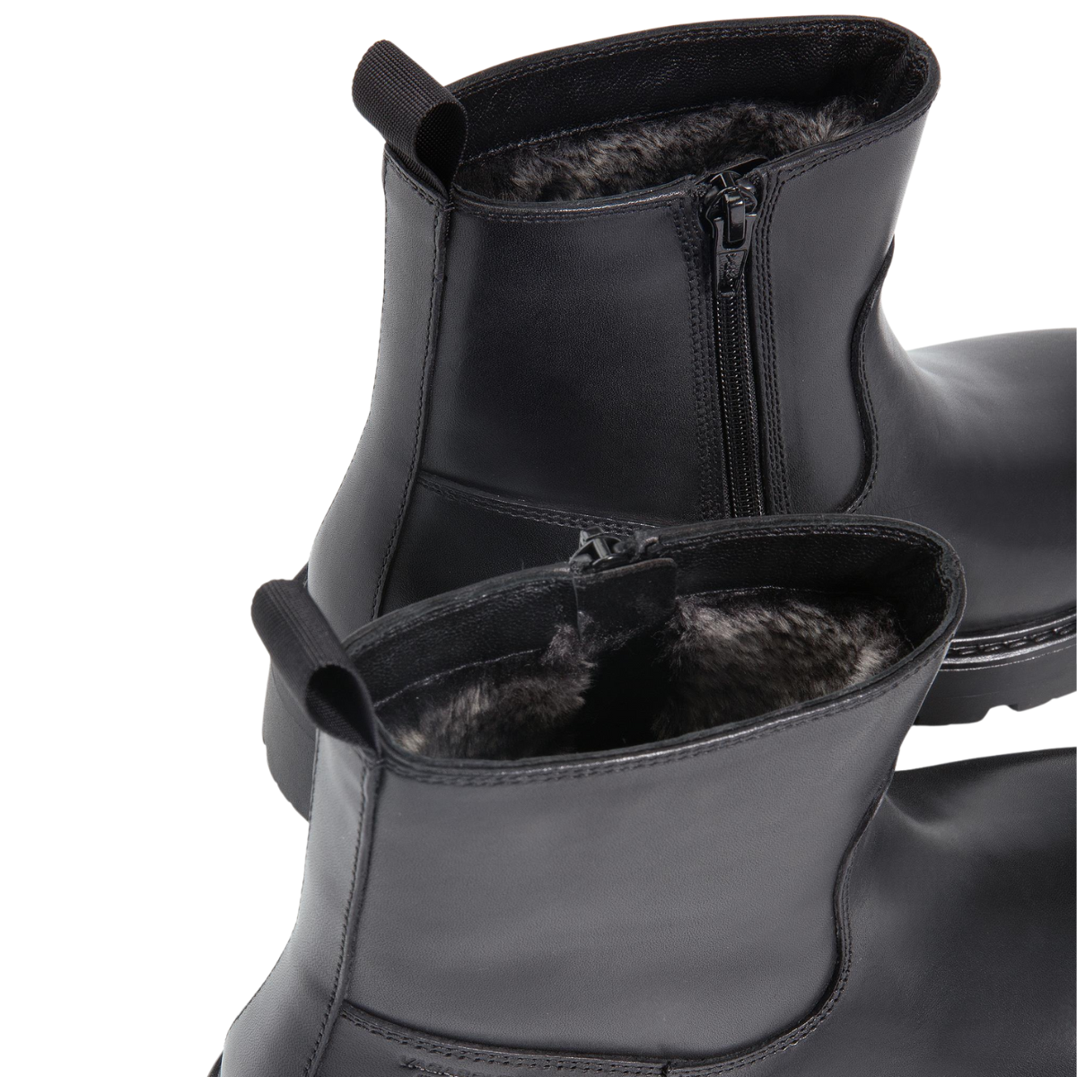Vagabond Women's Cosmo 2.0 Zip Boots in Black Leather