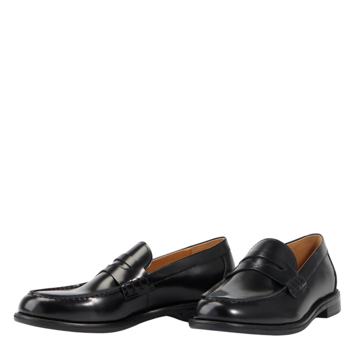 Vagabond Men's Steven Loafers in Black Polished Leather