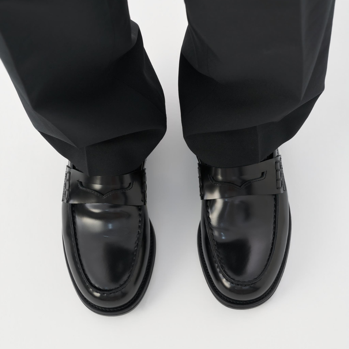 Vagabond Men's Steven Loafers in Black Polished Leather