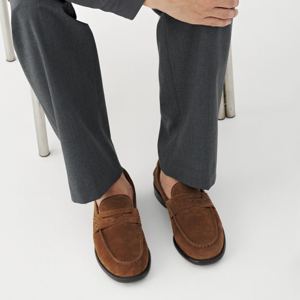 Vagabond Men's Steven Loafers in Brown Suede