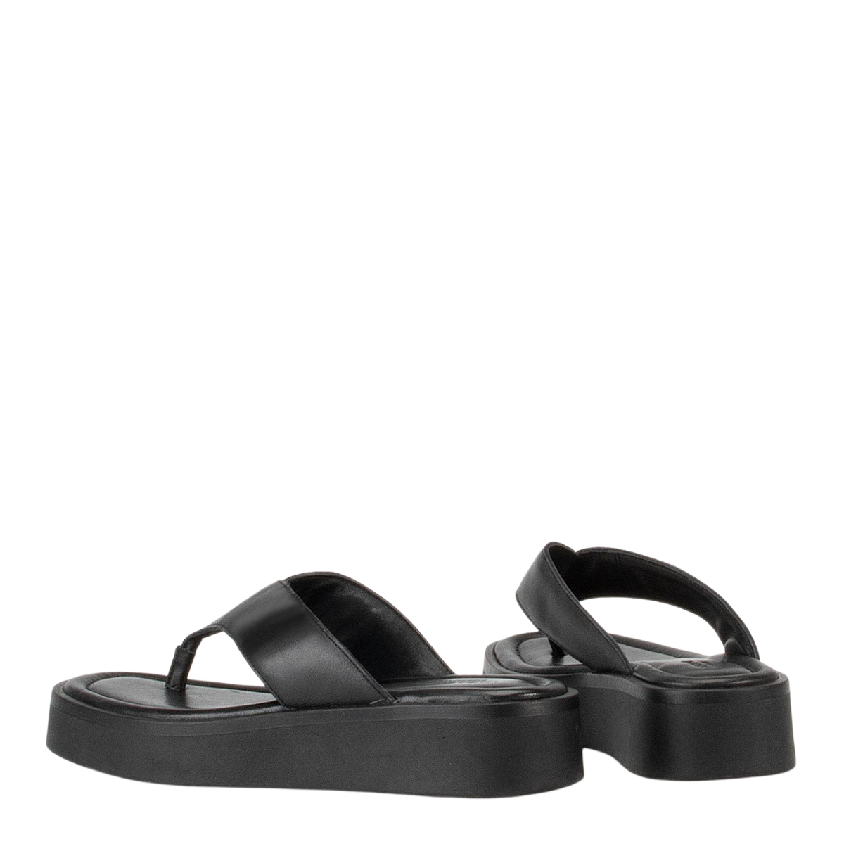 Vagabond Women's Danya Flip-Flop in Black Leather