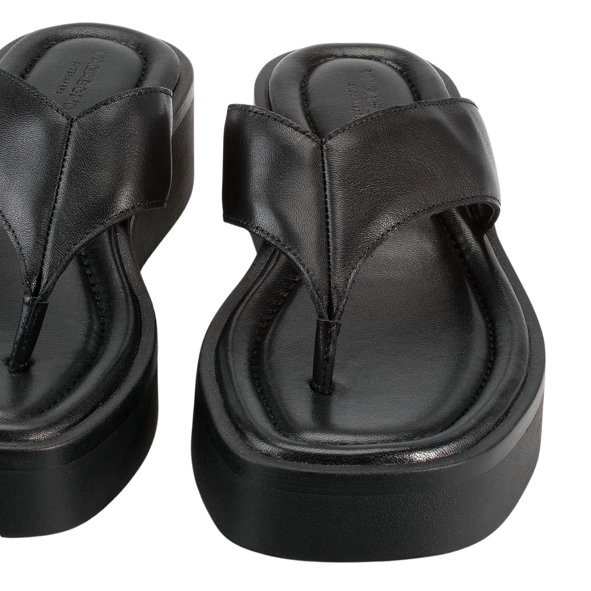 Vagabond Women's Danya Flip-Flop in Black Leather