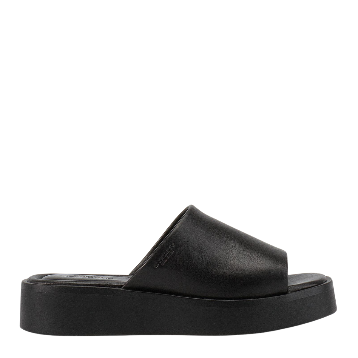 Vagabond Women's Danya Flatform Sandals in Black Leather