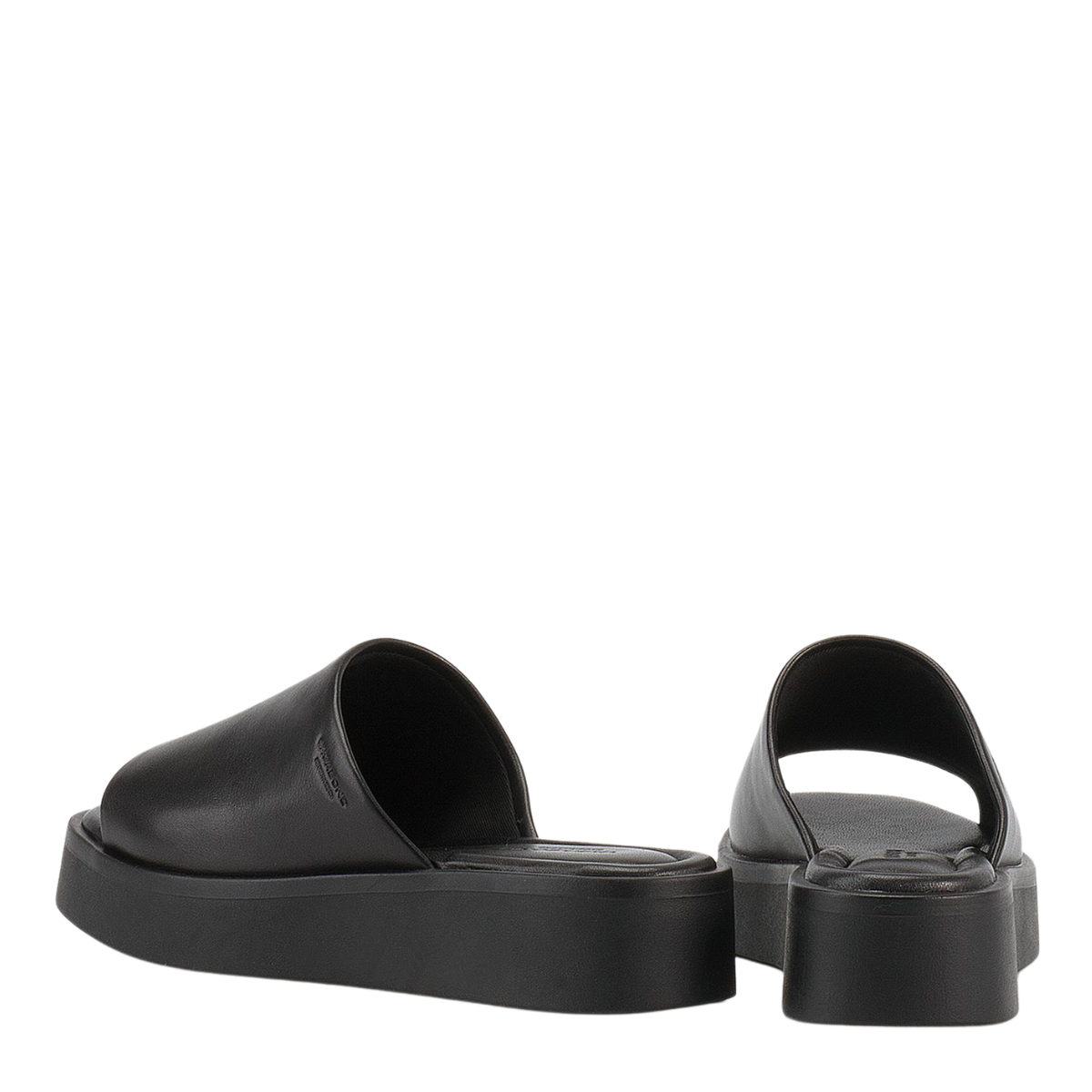 Vagabond Women's Danya Flatform Sandals in Black Leather