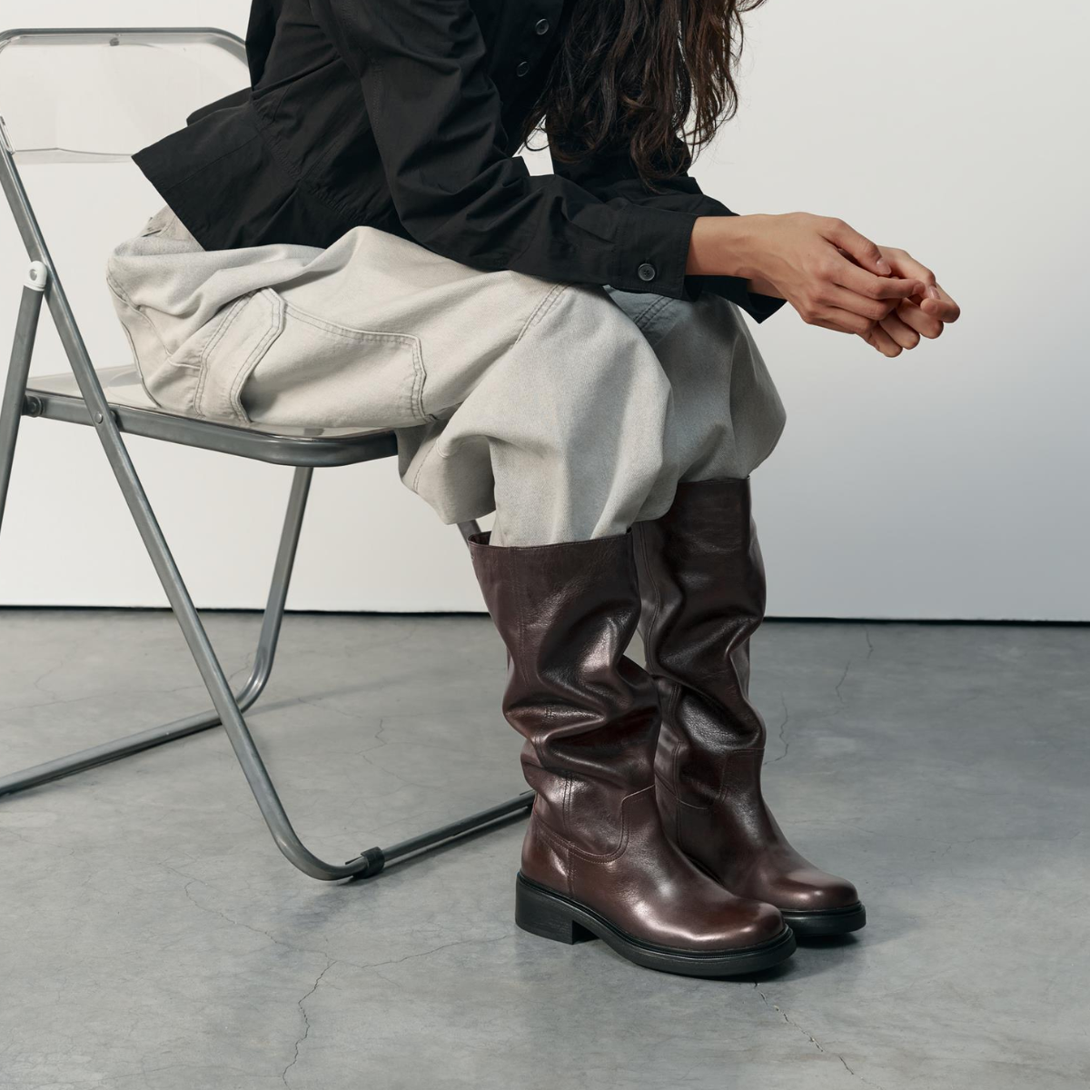 Vagabond Women's Karlie Tall Boots in Dark Brown Leather