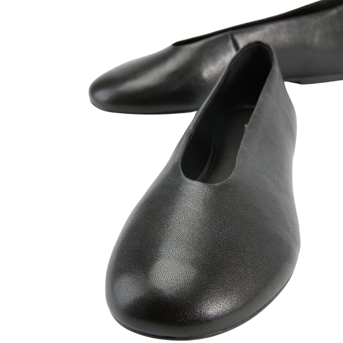 Vagabond Women's Aleya Ballet Flats in Black Leather
