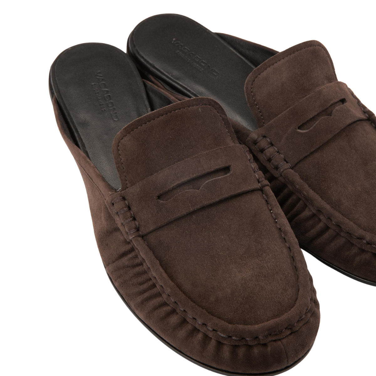 Vagabond Women's Aleya Mules in Brown Suede