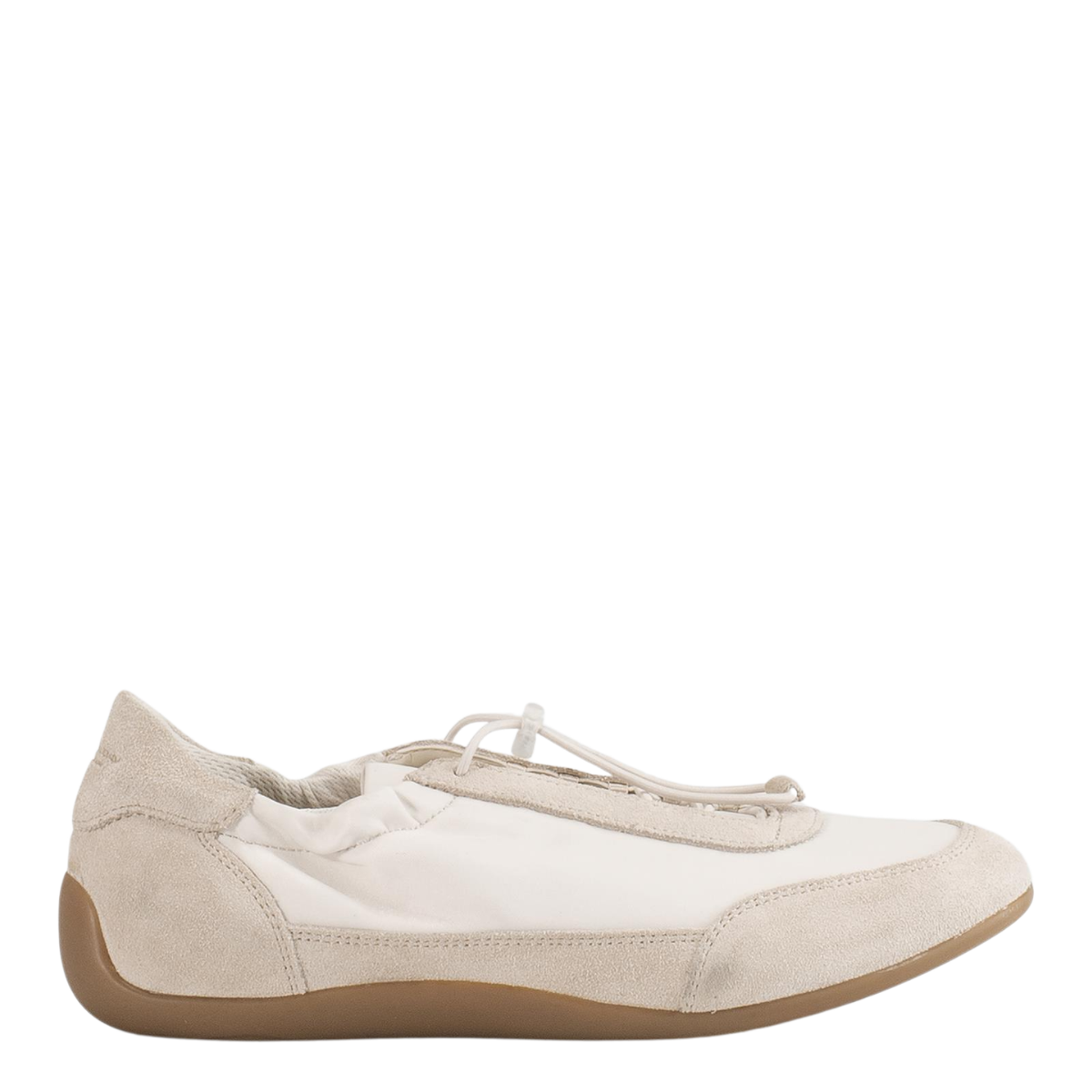 Vagabond Women's Hollie Sneakers in Off White Suede/Textile
