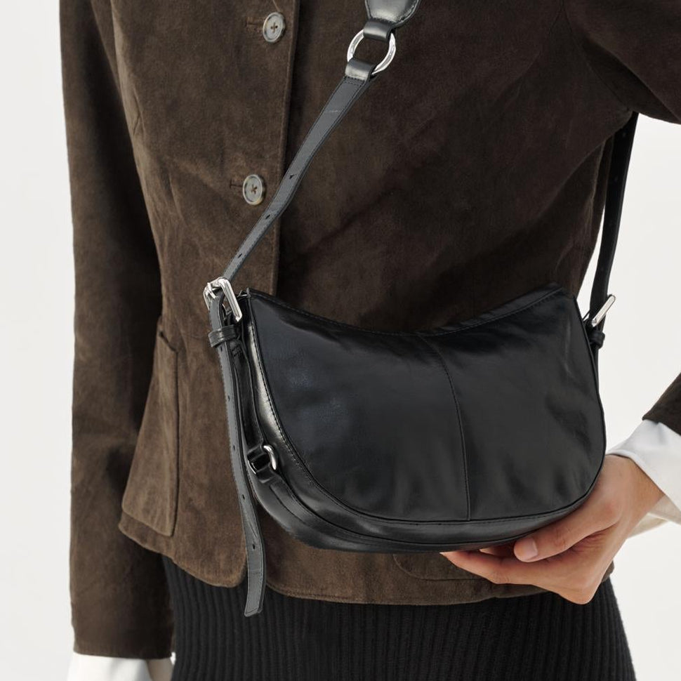 Vagabond Minoh Bag in Black Leather