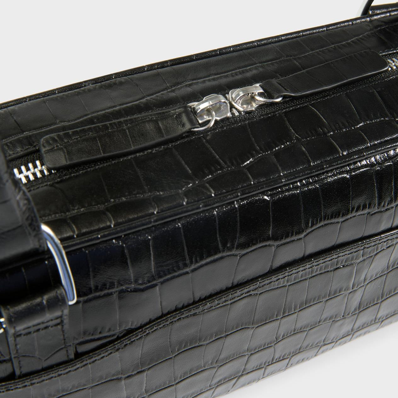 Vagabond Nomi Mini Bag in Black Embossed Leather