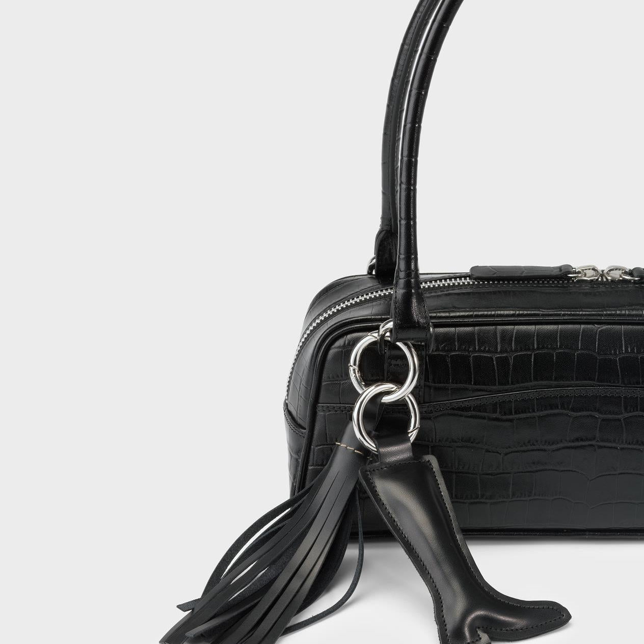 Vagabond Nomi Mini Bag in Black Embossed Leather