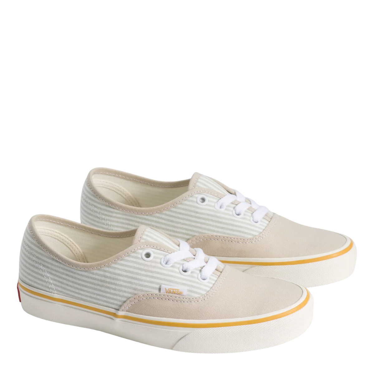 Vans Women's Authentic Stripes Skate in Space Yellow