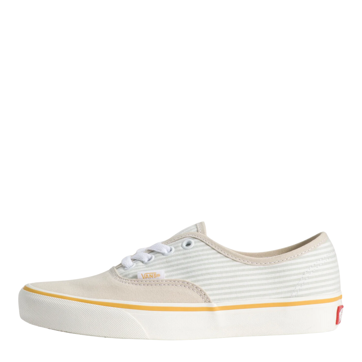 Vans Women's Authentic Stripes Skate in Space Yellow