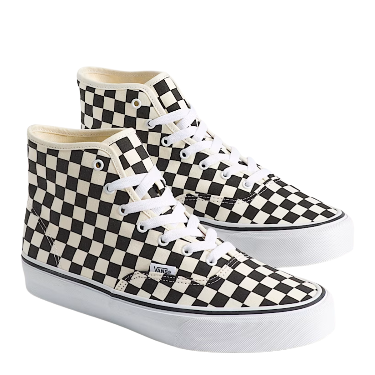 Vans Women's Authentic Hi 2.0 in Checkerboard Black/True White