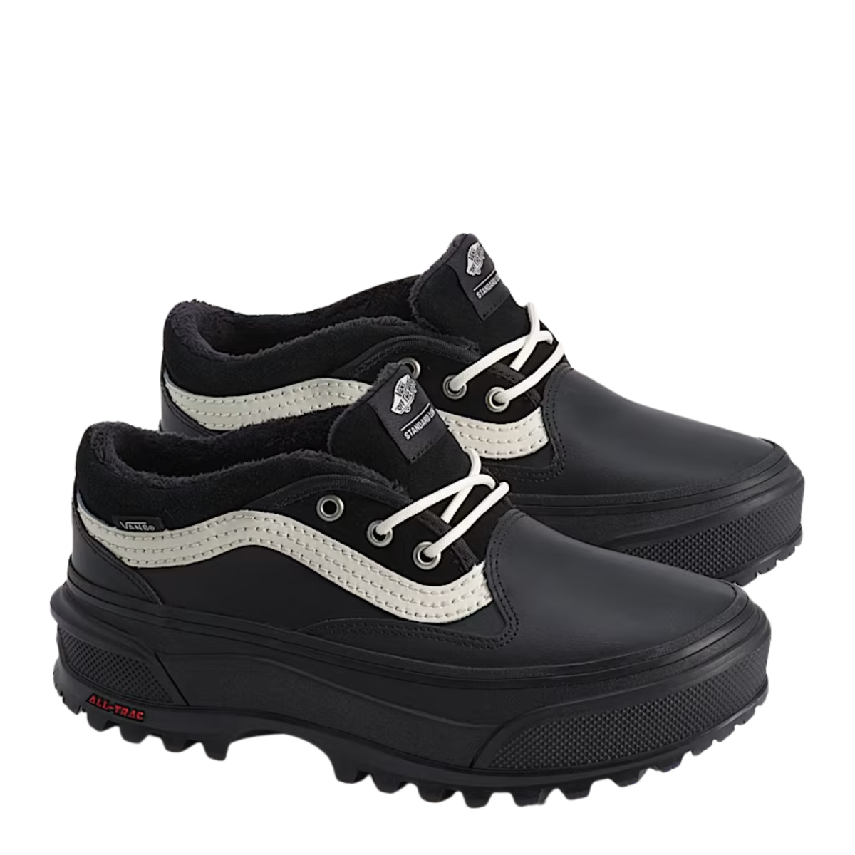 Vans Standard Low Shoe in Black/Turtledove White