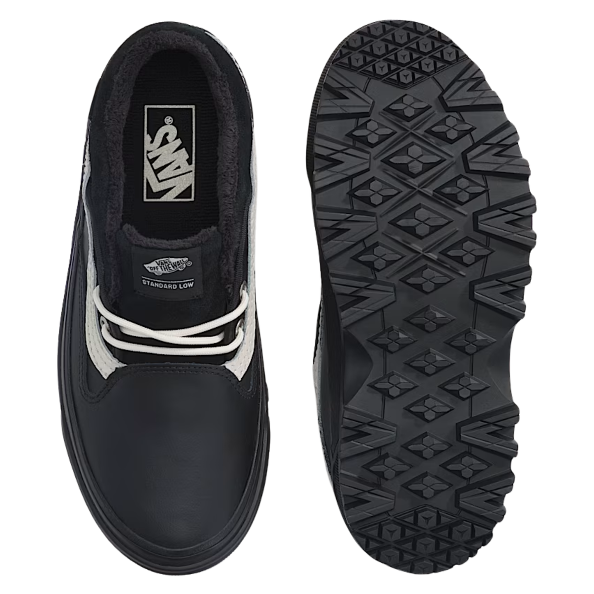 Vans Standard Low Shoe in Black/Turtledove White