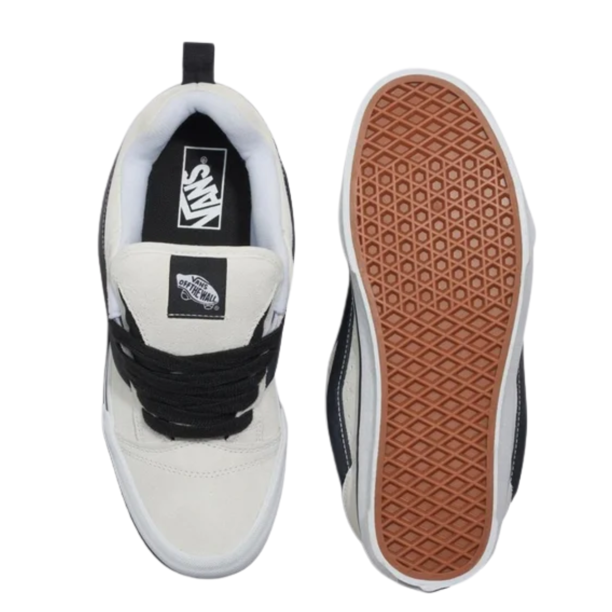 Vans Knu Skool in Cream/Black