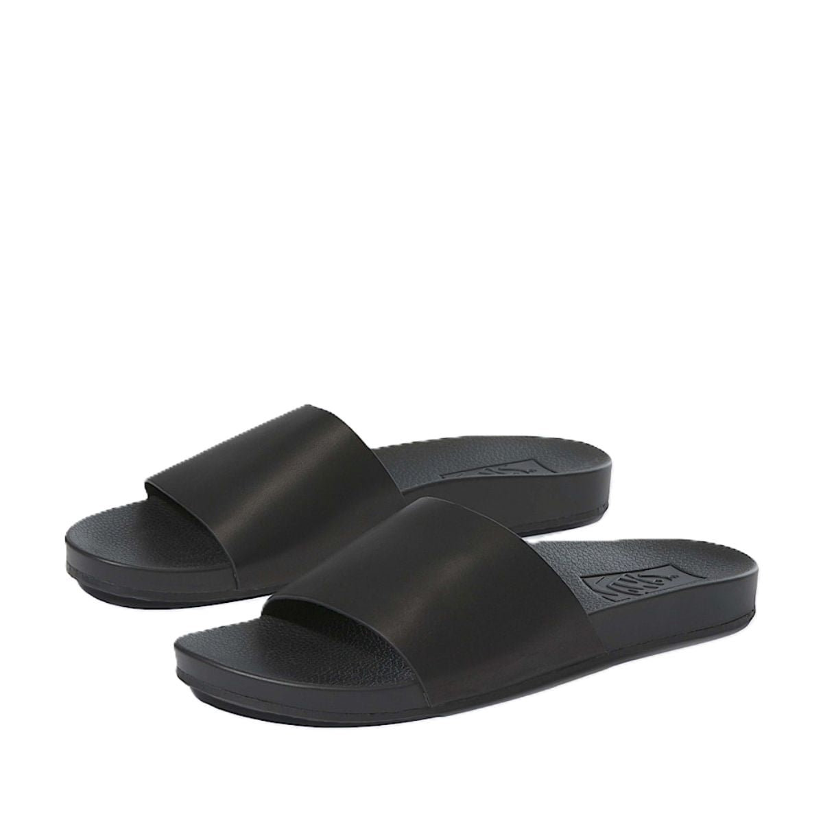 Vans Women's Decon Slide Surf in Black Leather