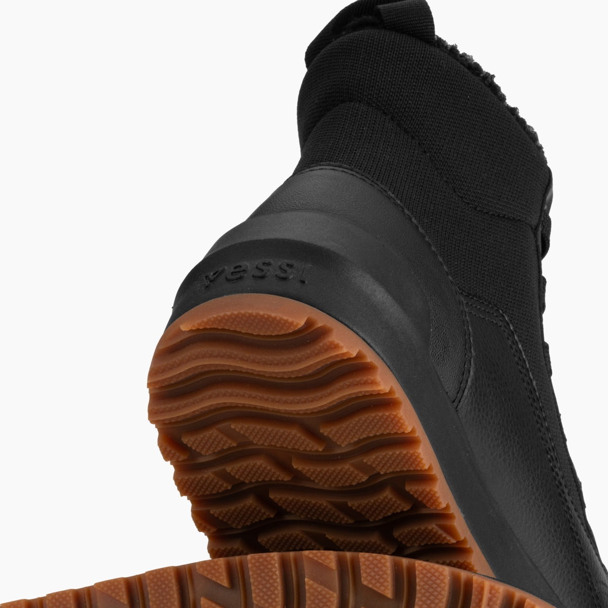 Vessi Women's Alta High Top in Asphalt Black/Gum