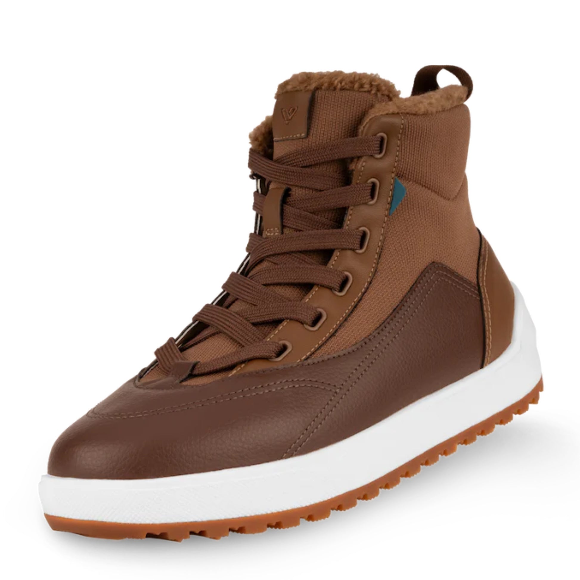 Vessi Women's Alta High Top in Dark Teak1
